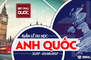 ƯU ĐÃI HẤP DẪN TỪ TUẦN LỄ DU HỌC ANH –HỌC BỔNG LÊN ĐẾN 100 HỌC PHÍ (TỪ 31/7-5/8/2017)